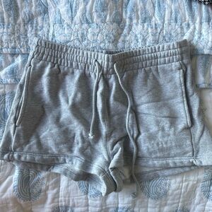 Aritizia TNA cozy boyfriend gray sweatshorts